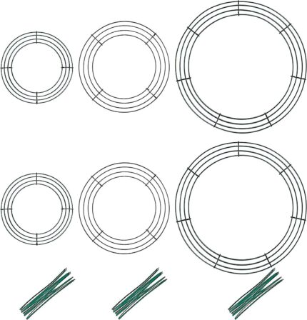 Pack of 6 wreath frame